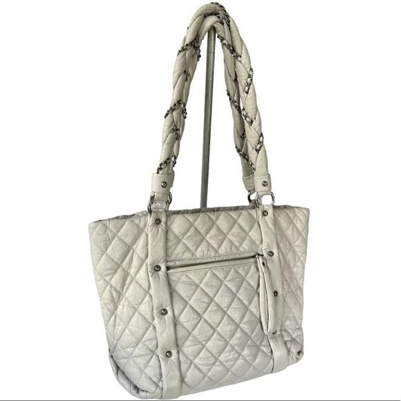 Chanel Matellase Quilted Lambskin Leather Tote Handbag - Picture 2 of 12